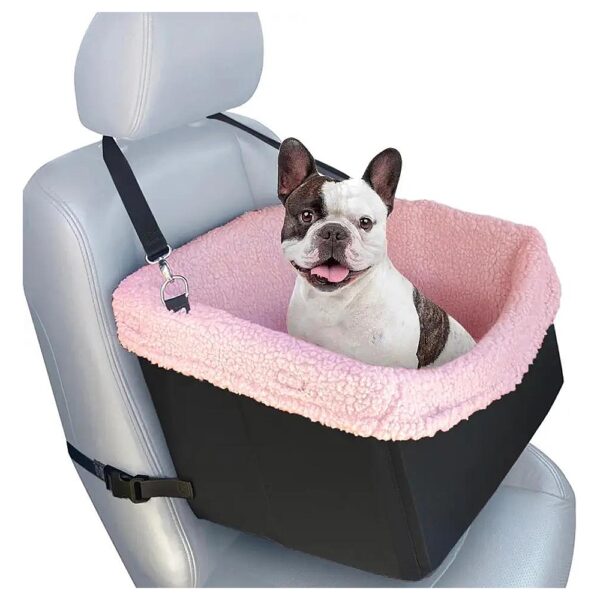 Medium Dog Car Seat for Small to Medium Dogs with Pink Booster Seat