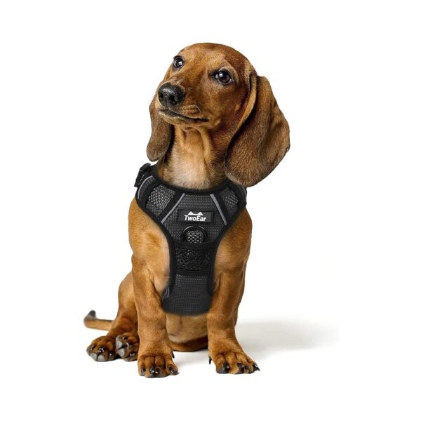 Medium Dog Harness with Two-Ear Design, Soft Padded Vest and Easy Control Handle