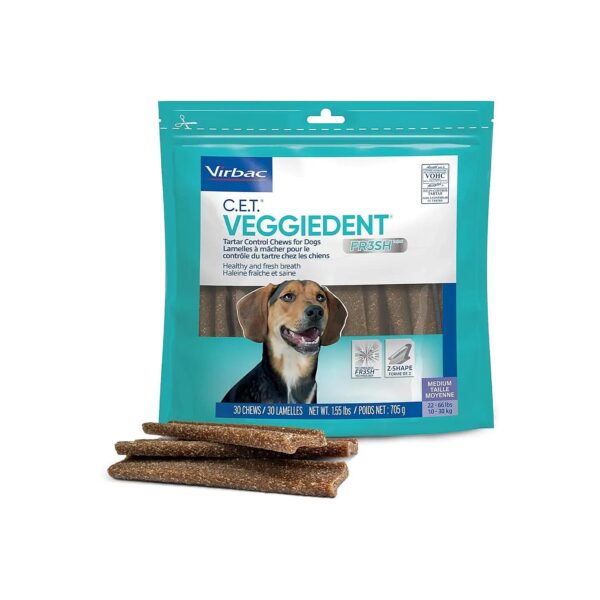 Medium Dog Tartar Control Chews with Prebiotics and Fiber