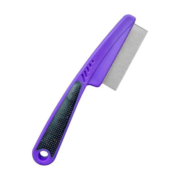 Medium Purple Flea Comb Grooming Tool for Dogs Cats