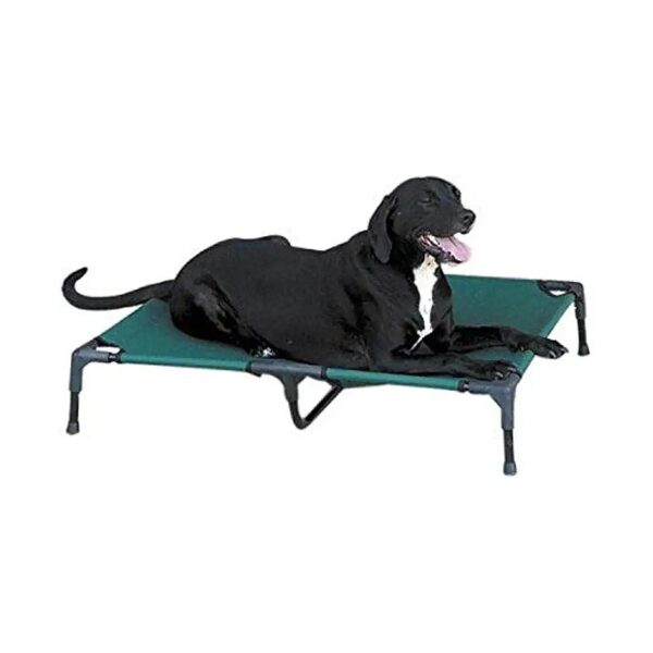 Medium Sized Elevated Dog Cot for Comfortable Resting and Travel