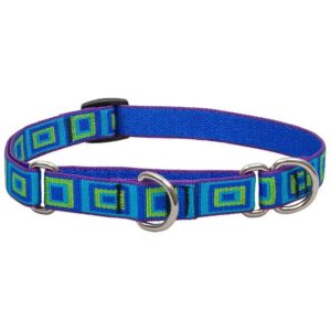 Medium and Larger Dogs' Martingale Collar with Sea Glass Design