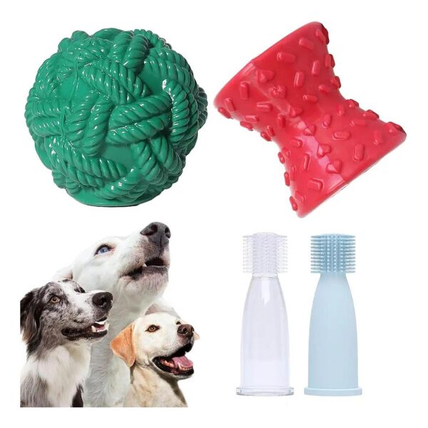 Medium to Large Breed Dog Treat Dispensing Rubber Toy for Teeth Cleaning and Training