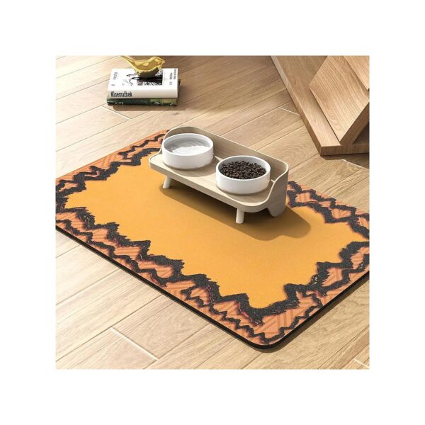 Messy Eater Pet Food Mat - Absorbent and Quick Dry for Floors