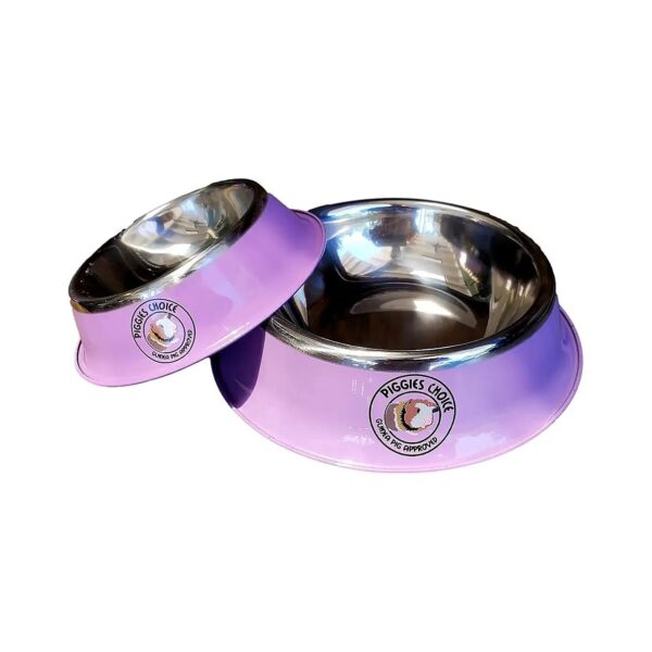 Metal Pet Bowl with Spill Proof Design for Multiple Guinea Pigs and Rabbits