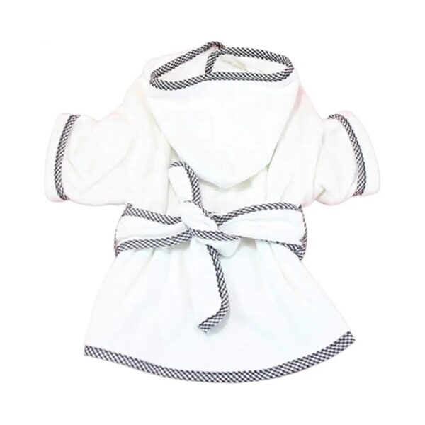 Microfibre Dog Bathrobe with Waist Belt for Small to Medium Dogs and Cats