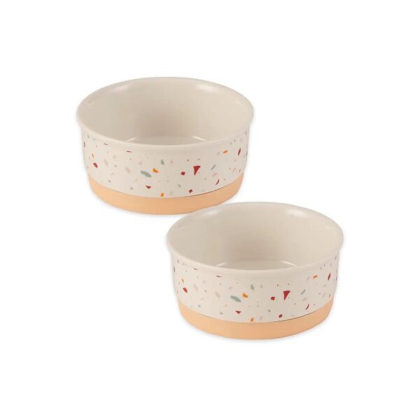 Microwave and Dishwasher Safe Ceramic Pet Food and Water Bowls for Pets