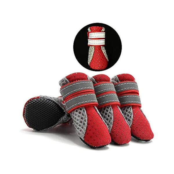 Mini Dog Shoes with Rugged Anti-Slip Sole for Hiking and Running