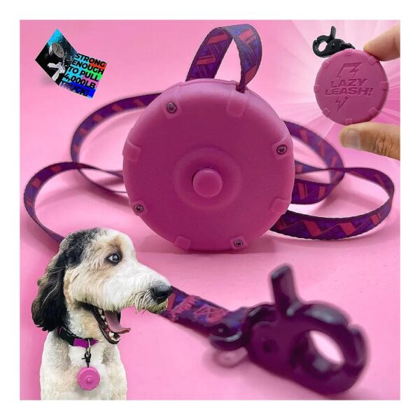 Mini Portable Dog Leash for Travel Camping and Training with 3FT Snappable Cable