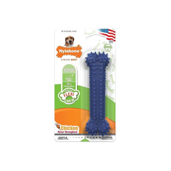 Moderate Chew FlexiChew Dental Toy with Plaque-Reducing Nubs for Medium Dogs