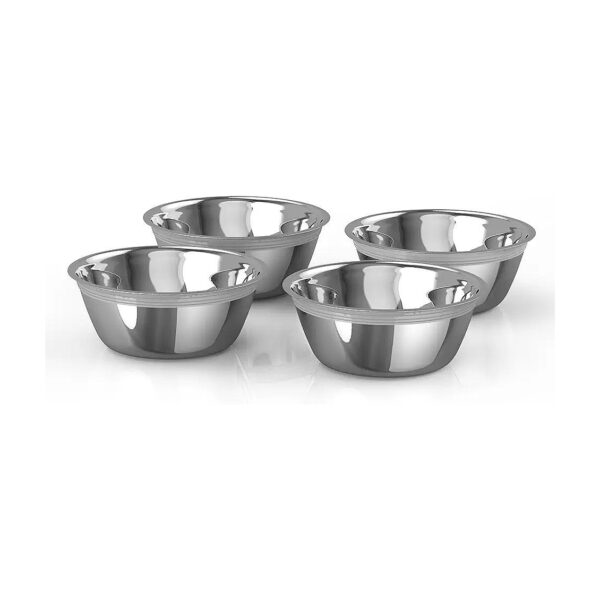 Modern Stainless Steel Replacement Bowls for 7 and 12 Tall Pet Feeders