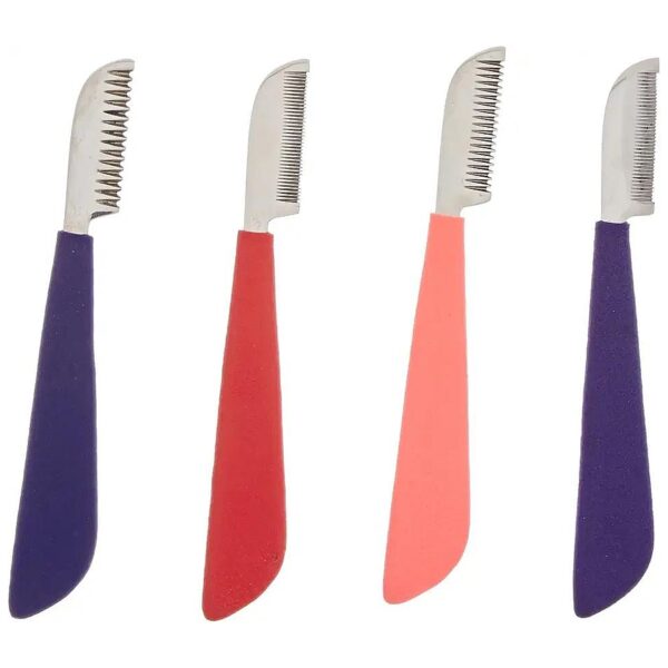 Multi-Color Stripping Knives Set with Foam Handles and Zipper Case