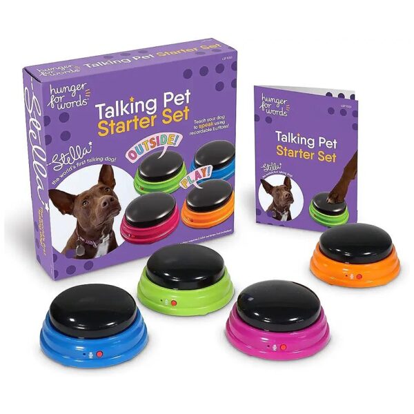 Multi-Colored Recordable Buttons for Teaching Your Dog to Communicate