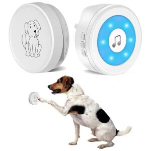 Multi-Functional Dog Doorbell with LED Flash, Chime Sound, and Waterproof Design