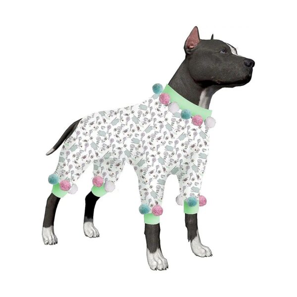 Multi-Functional Hippo Bird Tortoise Print Dog Onesies for Big Dogs with UV Protection