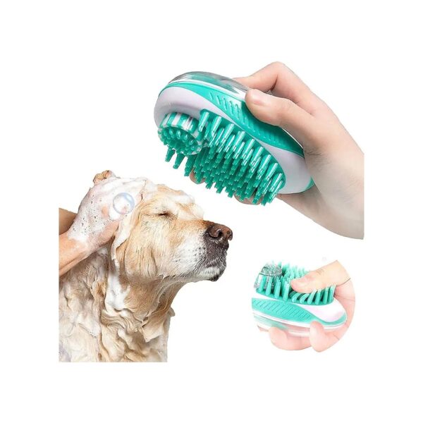 Multi-Functional Soft Silicone Dog Brush for Massage and Exfoliation