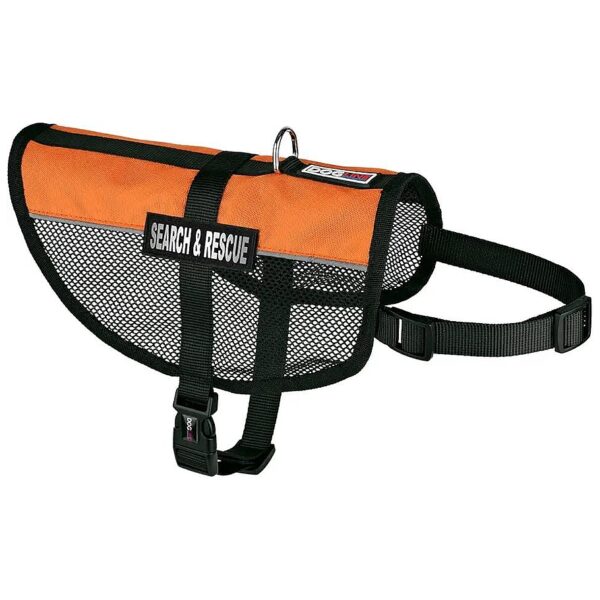 Multi-Purpose Dog Vest in Orange with Interchangeable Search Rescue Patches