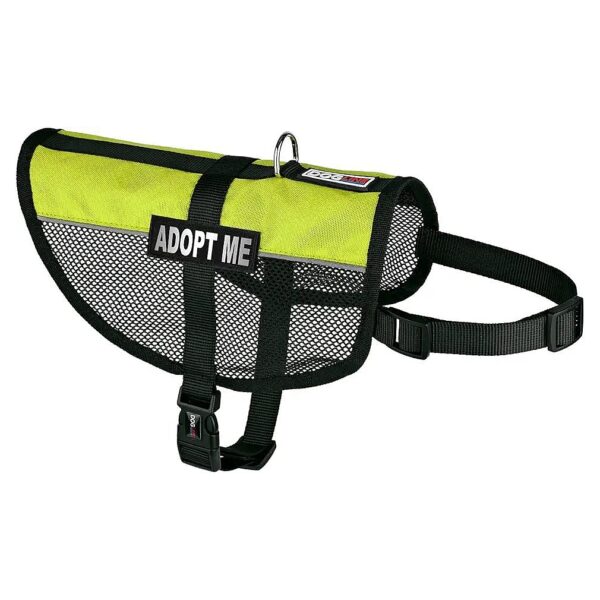 Multi-Purpose Dog Vests with Removable Patches, 30-38' Green