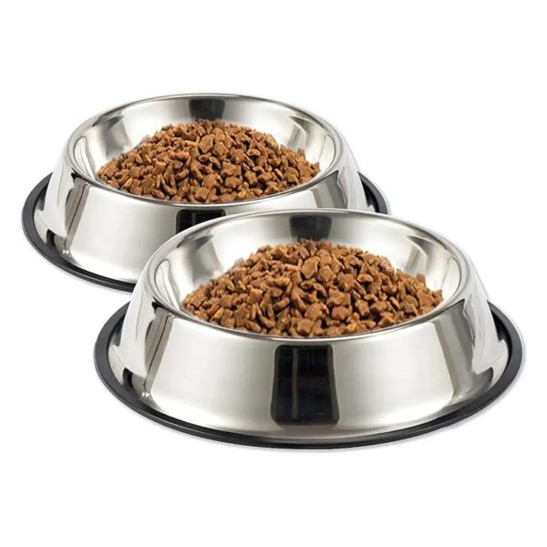 Multi-Size Stainless Steel Pet Bowls for Cats, Dogs, and Small Animals