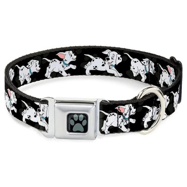 Multicolor Dog Collar Seatbelt Buckle Fits 11 to 17 Inch Neck