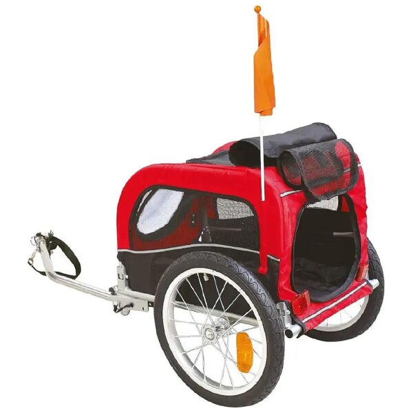 Multicolor Dog Trailer for Bicycles with Wheels 52x116x61 cm