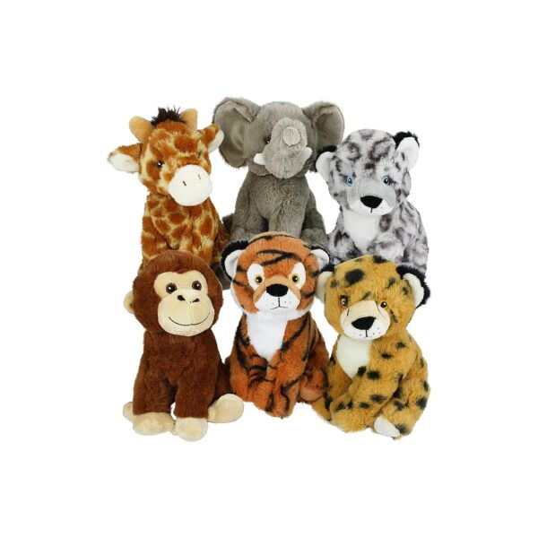 Multicolor ECO Safari Dog Toy Assortment with Unique Textures