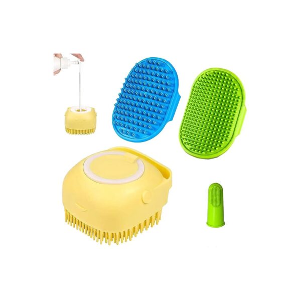 Multifunctional Pet Bath Brush for Long and Short Hired Dogs and Cats