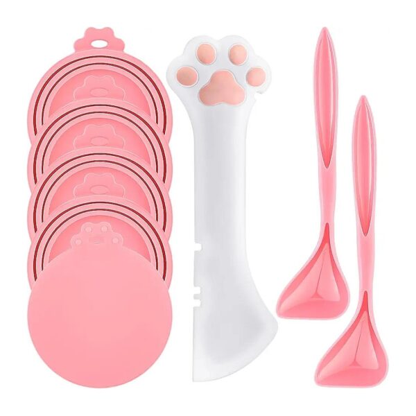 Multifunctional Silicone Pet Food Can Supplies Kit for Pets with Can Covers and Opener