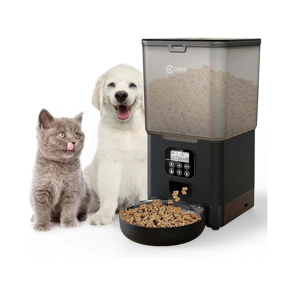 Multiple Pet Feeding Made Easy with Stainless Steel Automatic Cat Feeders