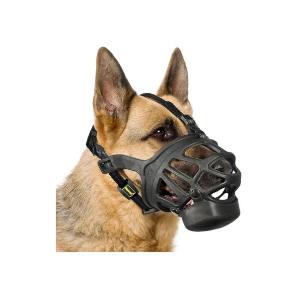 Muzzle Training Made Easy with Humane Basket Muzzle for Small Medium Large Dogs