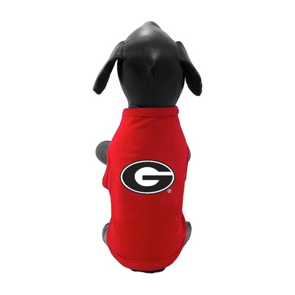 NCAA Approved Georgia Bulldogs Embroidered Cotton Lycra Dog Tank Top for Year Round Wear