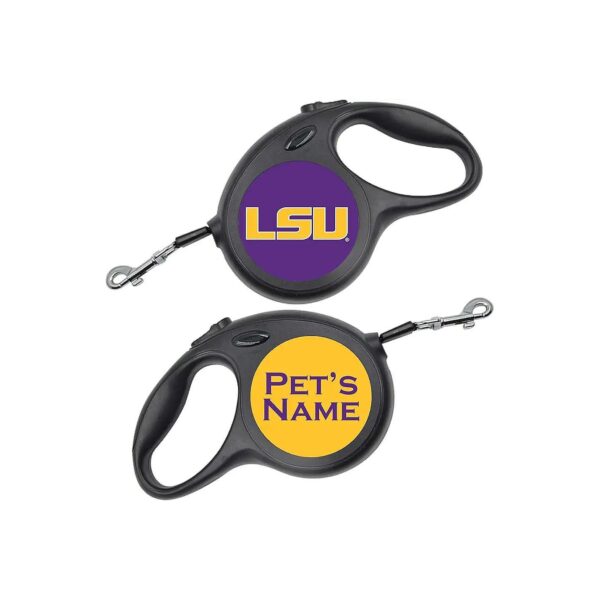 NCAA Licensed Dog Leash with LSU Tigers Pattern for Small Pets