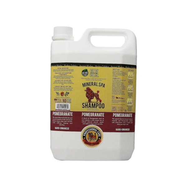 Nano-Enhanced Mineral Shampoo for Dogs with Pomegranate Scent