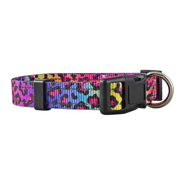 Native Large Leopard Reflective Dog Collars for Small and Large Dogs