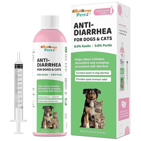 Natural Absorbent Liquid Relief for Cats and Dogs with Diarrhea and Upset Stomach