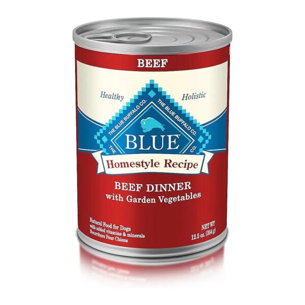 Natural Adult Wet Dog Food with Beef and Wholesome Ingredients for Overall Health