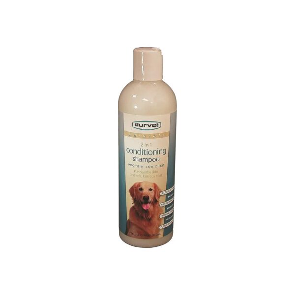 Natural, Coconut Scented Pet Shampoo for Conditioning and Moisturizing, 17-Ounce