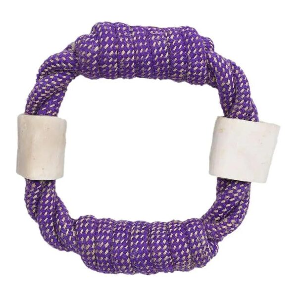 Natural Cotton Rope Toy for Teething Puppies and Small Dogs