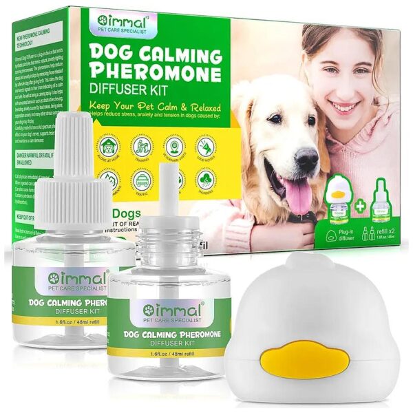 Natural Dog Calming Diffuser Kit for Anxiety Relief and Pheromone Therapy