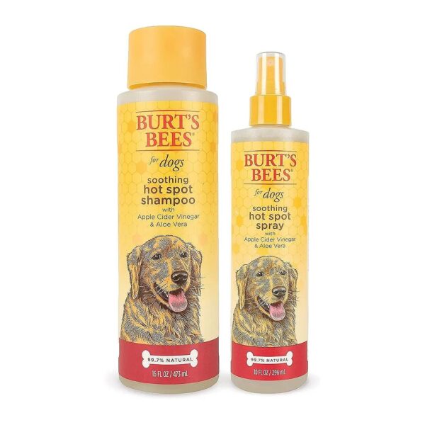 Natural Dog Shampoo and Spray Combo for Itchy Skin