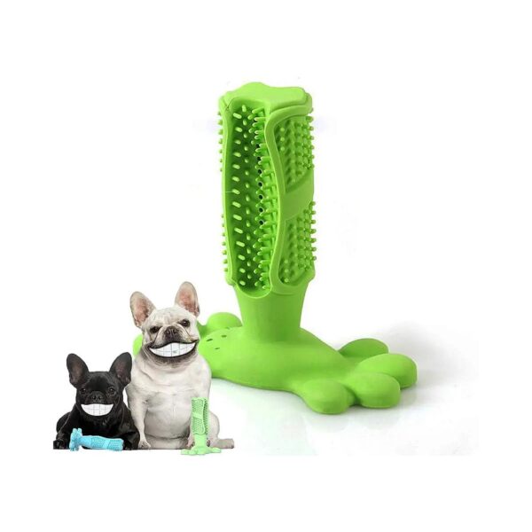 Natural Dog Toothbrush Toys for Gums and Teeth Cleaning 6-Green Color