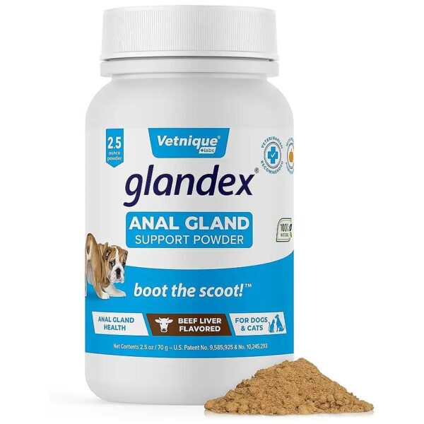 Natural Fiber Powder for Anal Gland Health and Digestive Wellness in Dogs