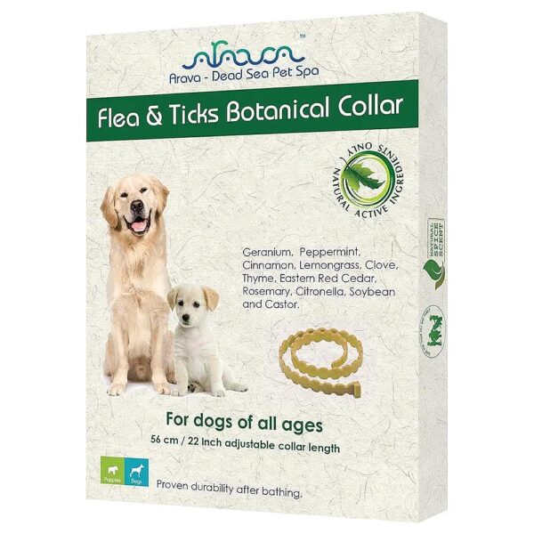 Natural Flea and Tick Prevention Collar for Dogs and Puppies