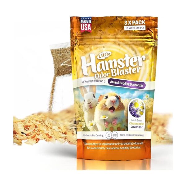 Natural Fresh Scent Granule Deodorizer for Small Pets Bedding - 15 Weeks Supply