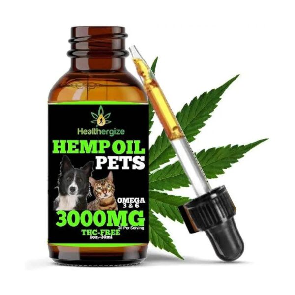 Natural Hemp Oil for Dogs and Cats Relief from Joint Pain and Separation Anxiety