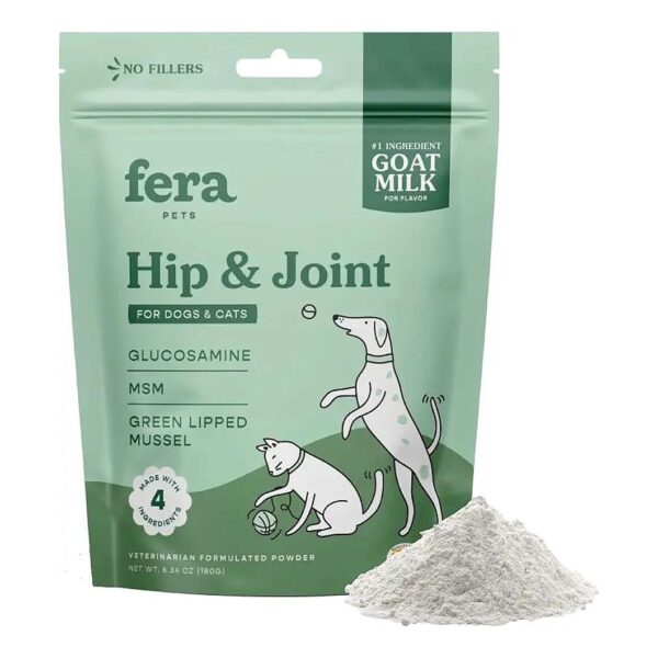 Natural Hip and Joint Supplement for Cats and Dogs in Goat Milk Powder Form