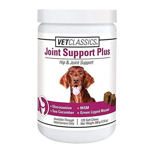 Natural Hip and Joint Support Supplement for Dogs - Soft Chew Tablets with Antioxidants