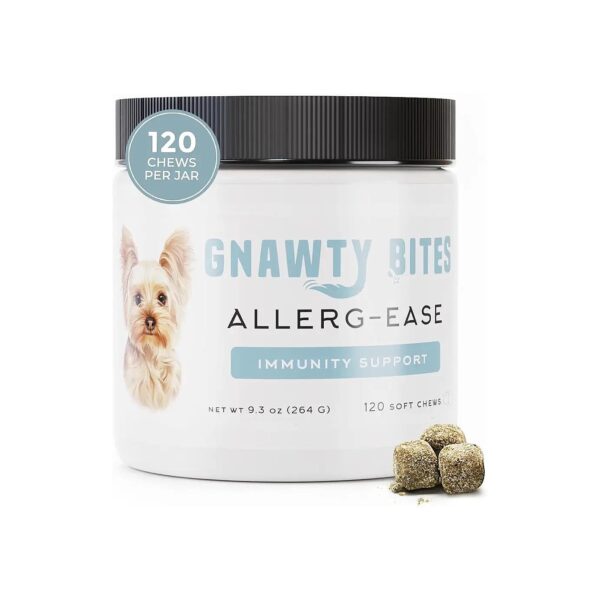 Natural Immunity Support Dog Allergy Chews with Kelp, Colostrum, Bee Pollen