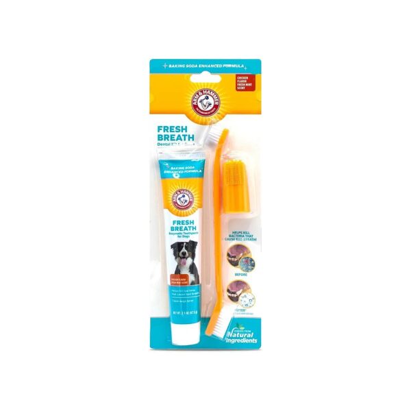 Natural Ingredients Gentle Teeth Brushing Kit for Dogs and Puppies