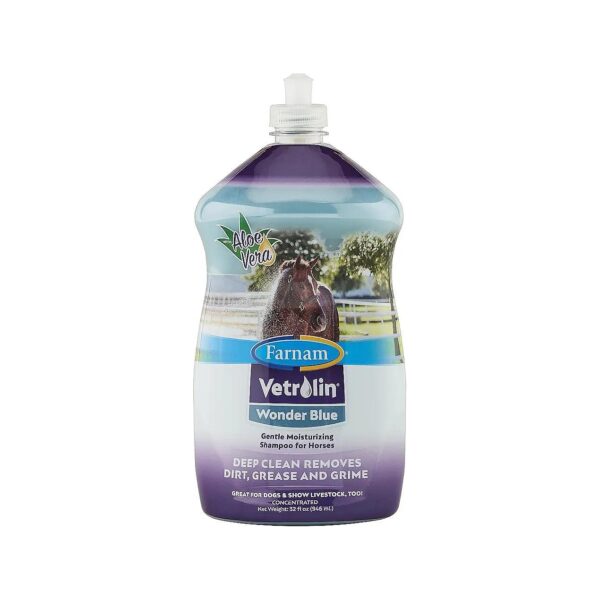 Natural Moisturizing Shampoo for Horses and Dogs with Aloe Vera for Healthy Skin